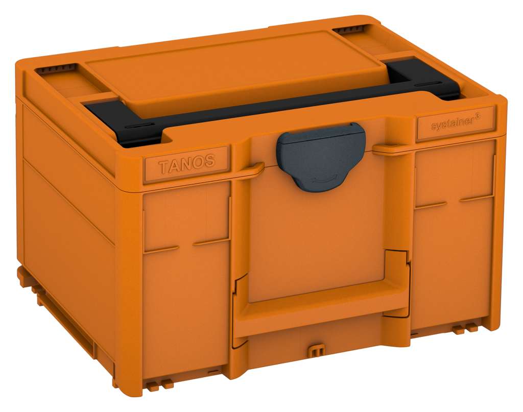 Systainer³ M 237, Deep Orange with Black lid handle and Anthracite catches