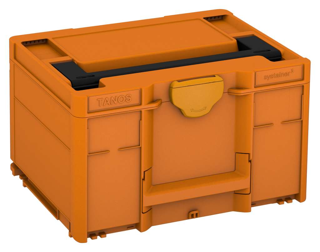 Systainer³ M 237, Deep Orange with Black lid handle and Daffodil Yellow catches