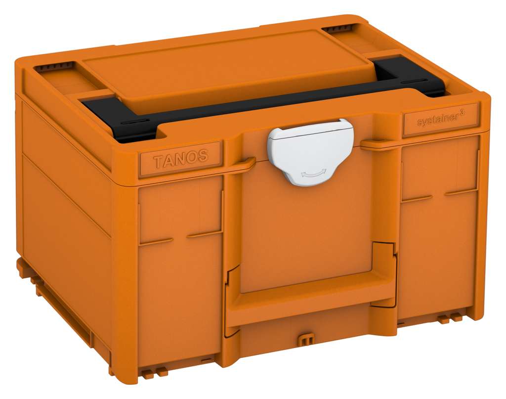 Systainer³ M 237, Deep Orange with Black lid handle and Light Grey catches