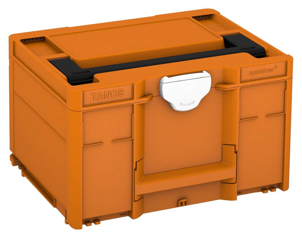 Systainer³ M 237, Deep Orange with Black lid handle and White catches