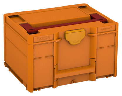 Systainer³ M 237, Deep Orange with Carmine Red lid handle and Daffodil Yellow catches