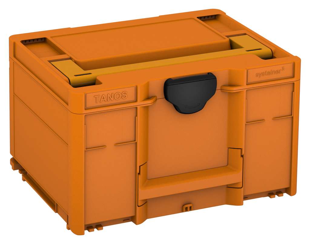 Systainer³ M 237, Deep Orange with Daffodil Yellow lid handle and Black catches