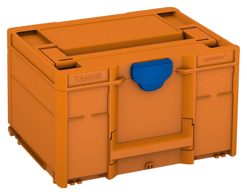 Systainer³ M 237, Deep Orange with Signal Blue catches