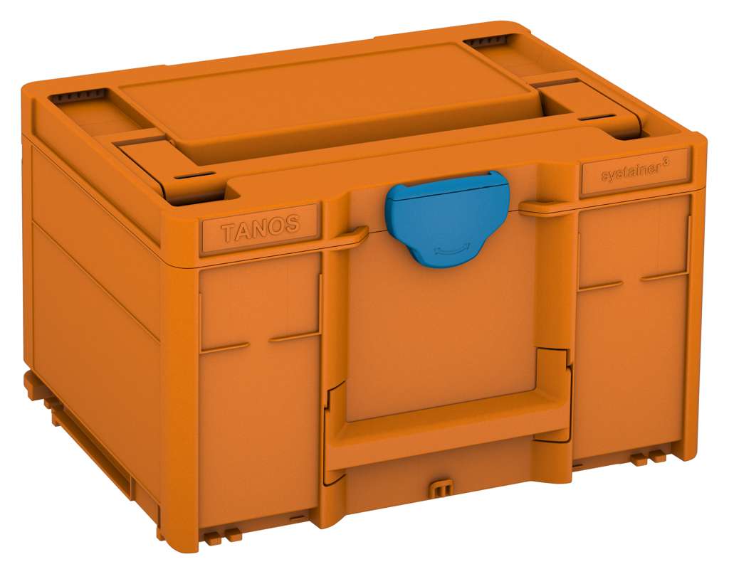 Systainer³ M 237, Deep Orange with Sky Blue catches