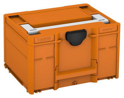 Systainer³ M 237, Deep Orange with Light Grey lid handle and Black catches