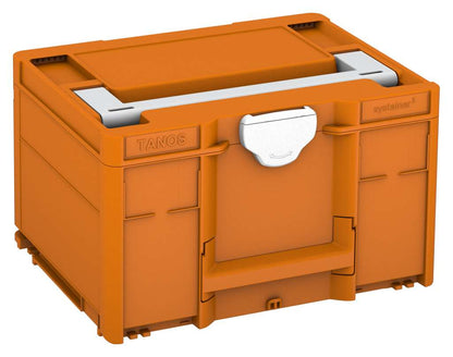 Systainer³ M 237, Deep Orange with Light Grey lid handle and White catches