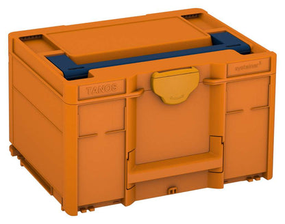 Systainer³ M 237, Deep Orange with Sapphire Blue lid handle and Daffodil Yellow catches