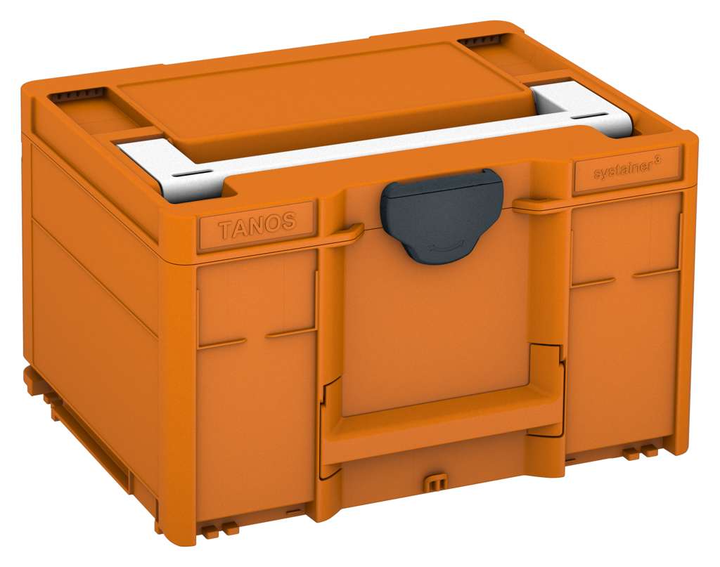 Systainer³ M 237, Deep Orange with White lid handle and Anthracite catches