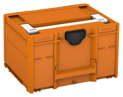 Systainer³ M 237, Deep Orange with White lid handle and Black catches