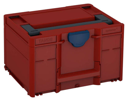 Systainer³ M 237, Carmine Red with Anthracite lid handle and Sapphire Blue catches