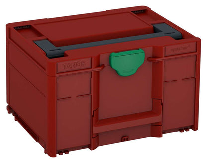 Systainer³ M 237, Carmine Red with Anthracite lid handle and Signal Green catches