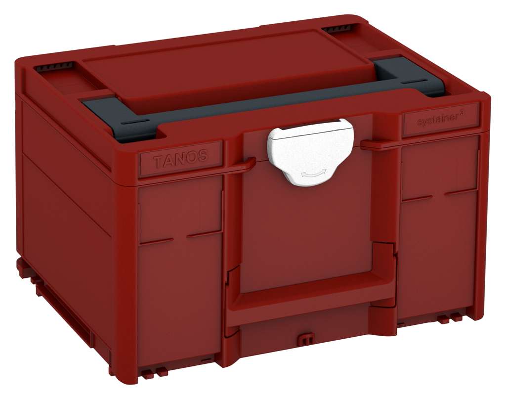 Systainer³ M 237, Carmine Red with Anthracite lid handle and White catches