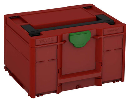 Systainer³ M 237, Carmine Red with Black lid handle and Emerald Green catches