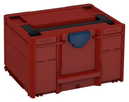 Systainer³ M 237, Carmine Red with Black lid handle and Sapphire Blue catches