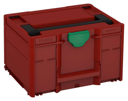 Systainer³ M 237, Carmine Red with Black lid handle and Signal Green catches