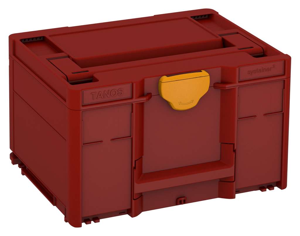 Systainer³ M 237, Carmine Red with Daffodil Yellow catches