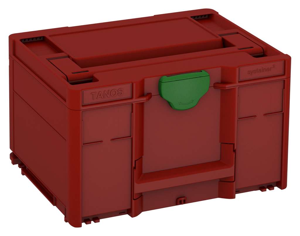 Systainer³ M 237, Carmine Red with Emerald Green catches