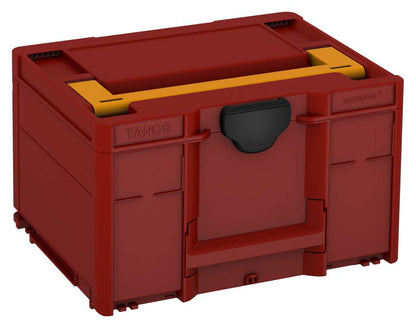 Systainer³ M 237, Carmine Red with Daffodil Yellow lid handle and Black catches