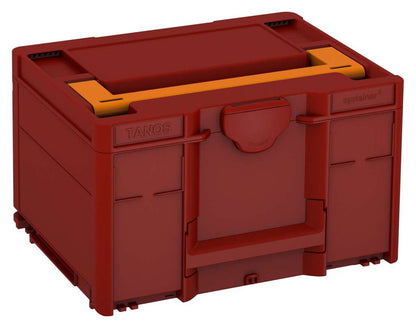 Systainer³ M 237, Carmine Red with Deep Orange lid handle