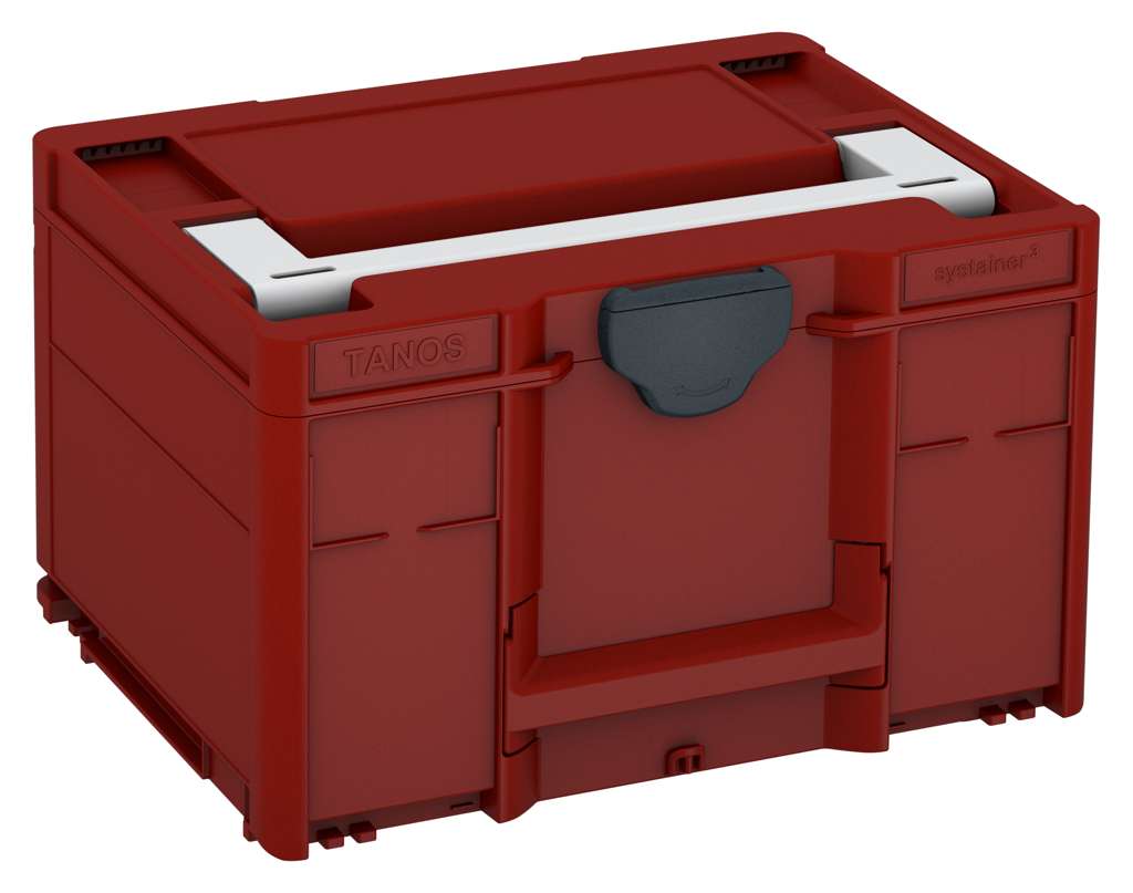 Systainer³ M 237, Carmine Red with Light Grey lid handle and Anthracite catches