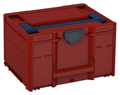 Systainer³ M 237, Carmine Red with Sapphire Blue lid handle and Anthracite catches