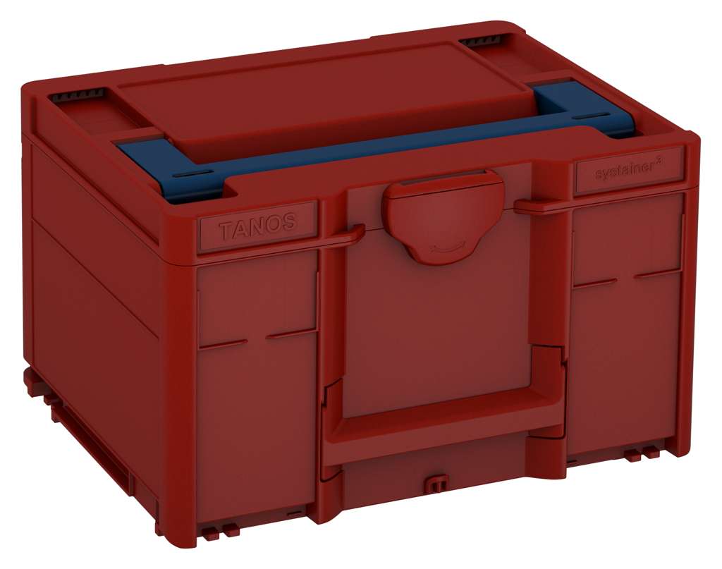 Systainer³ M 237, Carmine Red with Sapphire Blue lid handle