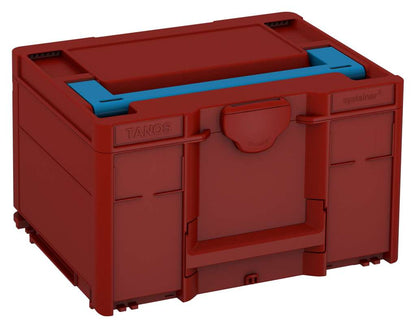 Systainer³ M 237, Carmine Red with Sky Blue lid handle
