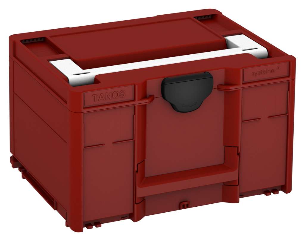 Systainer³ M 237, Carmine Red with White lid handle and Black catches