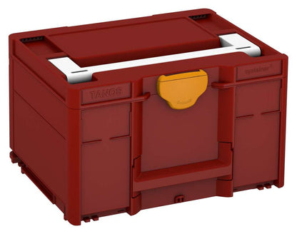 Systainer³ M 237, Carmine Red with White lid handle and Daffodil Yellow catches