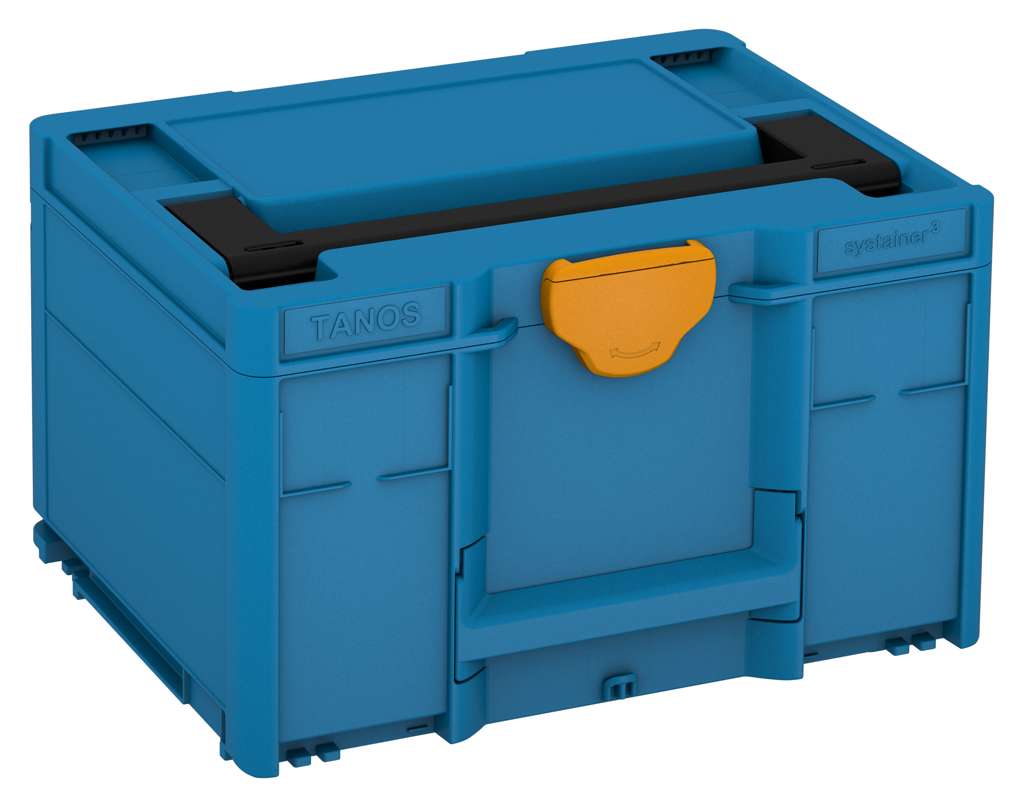 Systainer³ M 237, Sky Blue with Black lid handle and Daffodil Yellow catches