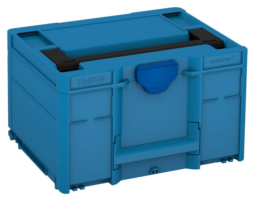 Systainer³ M 237, Sky Blue with Black lid handle and Signal Blue catches