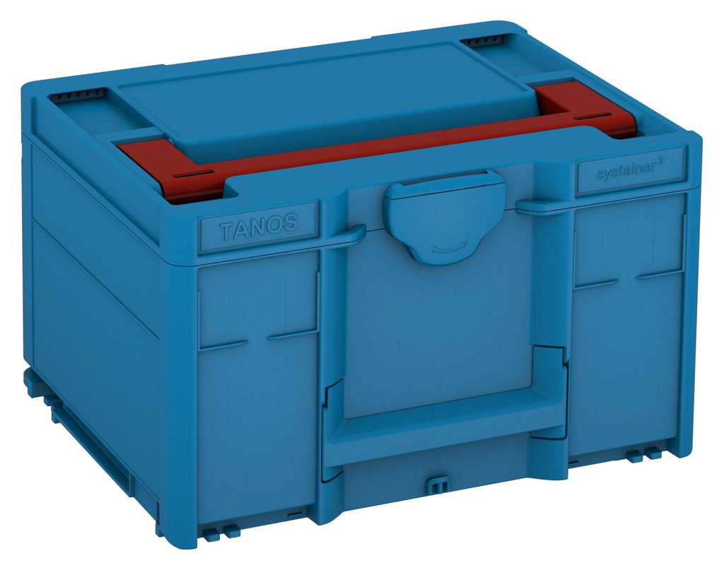 Systainer³ M 237, Sky Blue with Carmine Red lid handle
