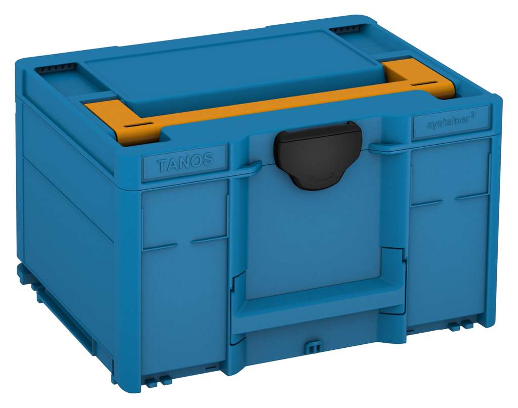 Systainer³ M 237, Sky Blue with Daffodil Yellow lid handle and Black catches