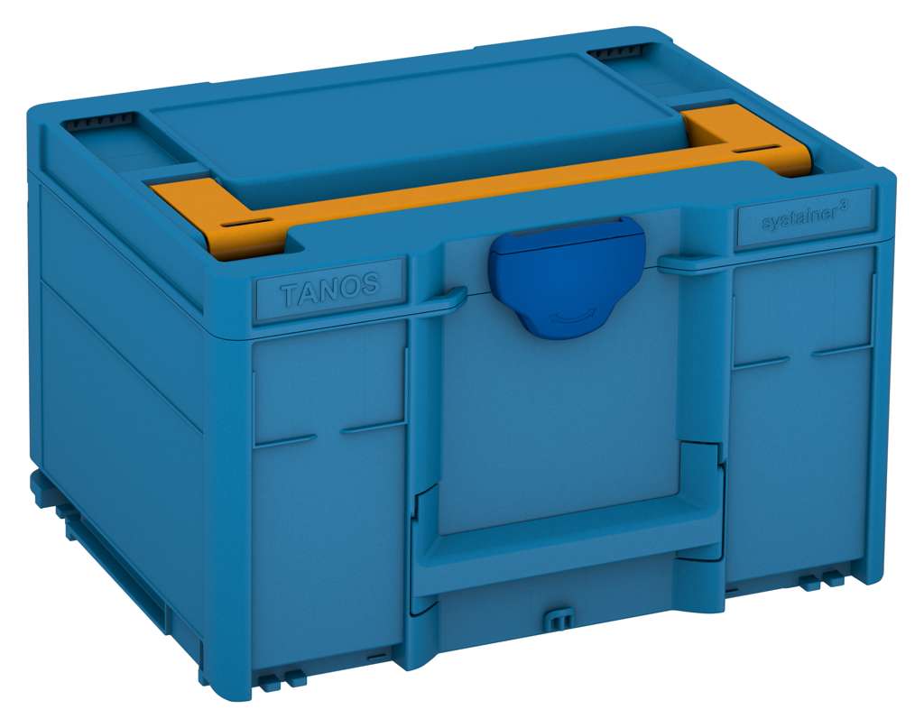Systainer³ M 237, Sky Blue with Daffodil Yellow lid handle and Signal Blue catches