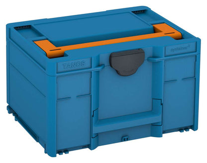 Systainer³ M 237, Sky Blue with Deep Orange lid handle and Anthracite catches