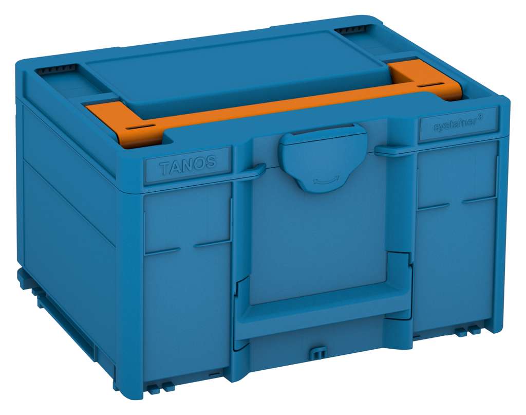 Systainer³ M 237, Sky Blue with Deep Orange lid handle