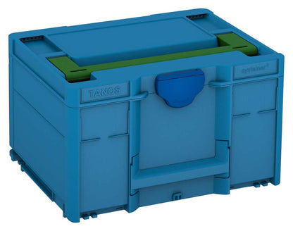 Systainer³ M 237, Sky Blue with Emerald Green lid handle and Signal Blue catches