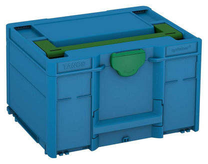 Systainer³ M 237, Sky Blue with Emerald Green lid handle and Signal Green catches