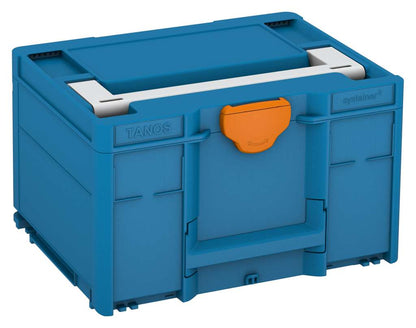Systainer³ M 237, Sky Blue with Light Grey lid handle and Deep Orange catches