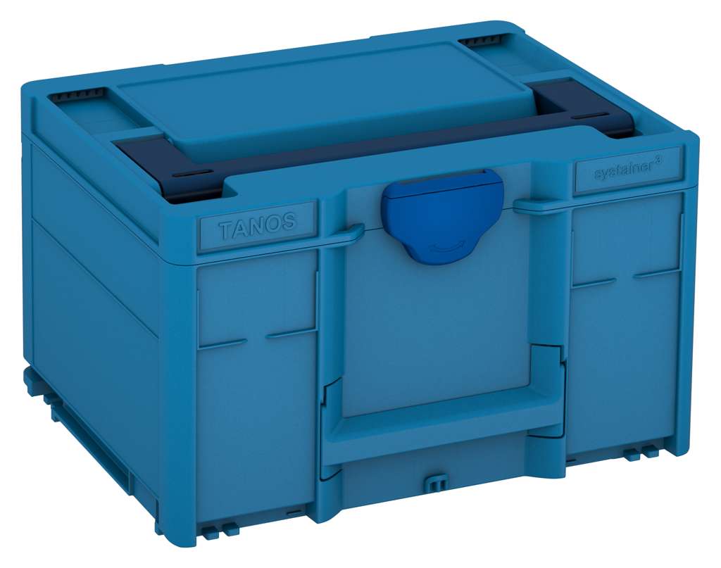 Systainer³ M 237, Sky Blue with Sapphire Blue lid handle and Signal Blue catches