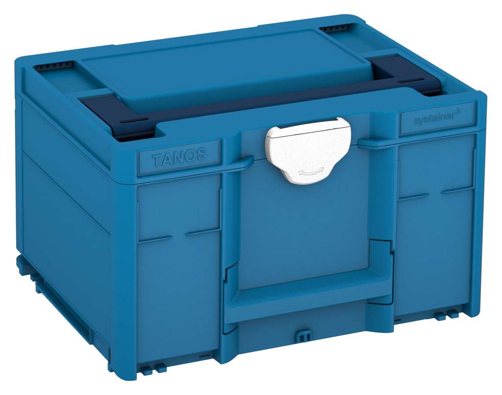 Systainer³ M 237, Sky Blue with Sapphire Blue lid handle and White catches