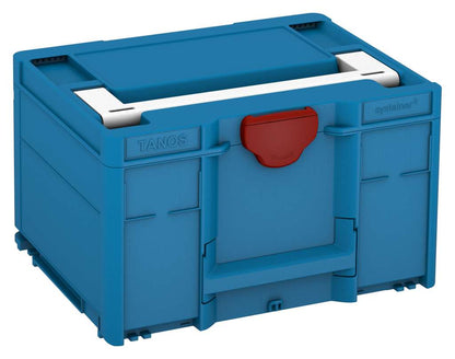 Systainer³ M 237, Sky Blue with White lid handle and Carmine Red catches