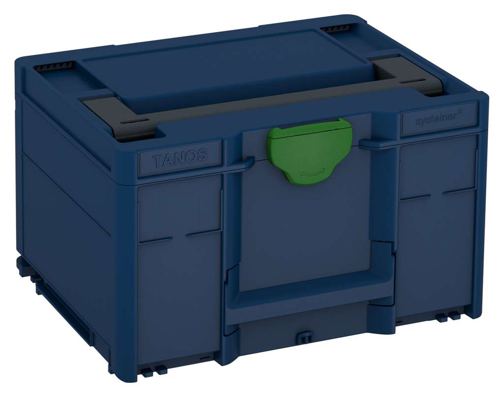 Systainer³ M 237, Sapphire Blue with Anthracite lid handle and Emerald Green catches