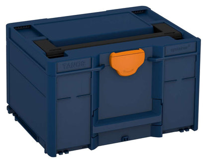 Systainer³ M 237, Sapphire Blue with Black lid handle and Deep Orange catches