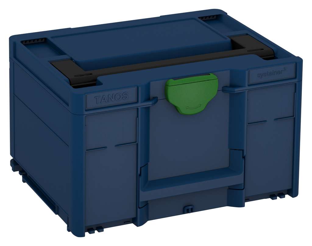 Systainer³ M 237, Sapphire Blue with Black lid handle and Emerald Green catches