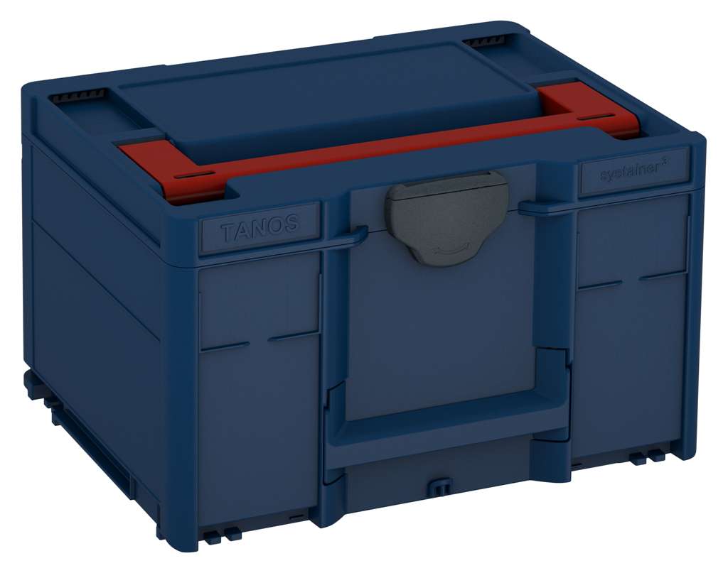 Systainer³ M 237, Sapphire Blue with Carmine Red lid handle and Anthracite catches