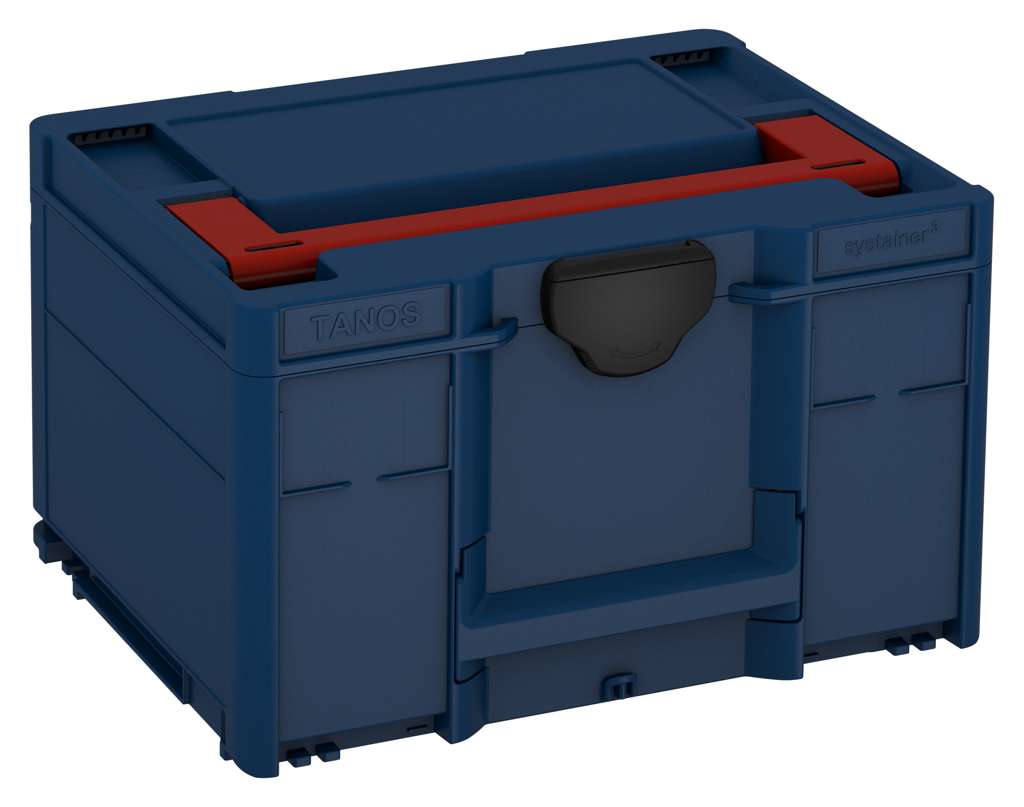 Systainer³ M 237, Sapphire Blue with Carmine Red lid handle and Black catches