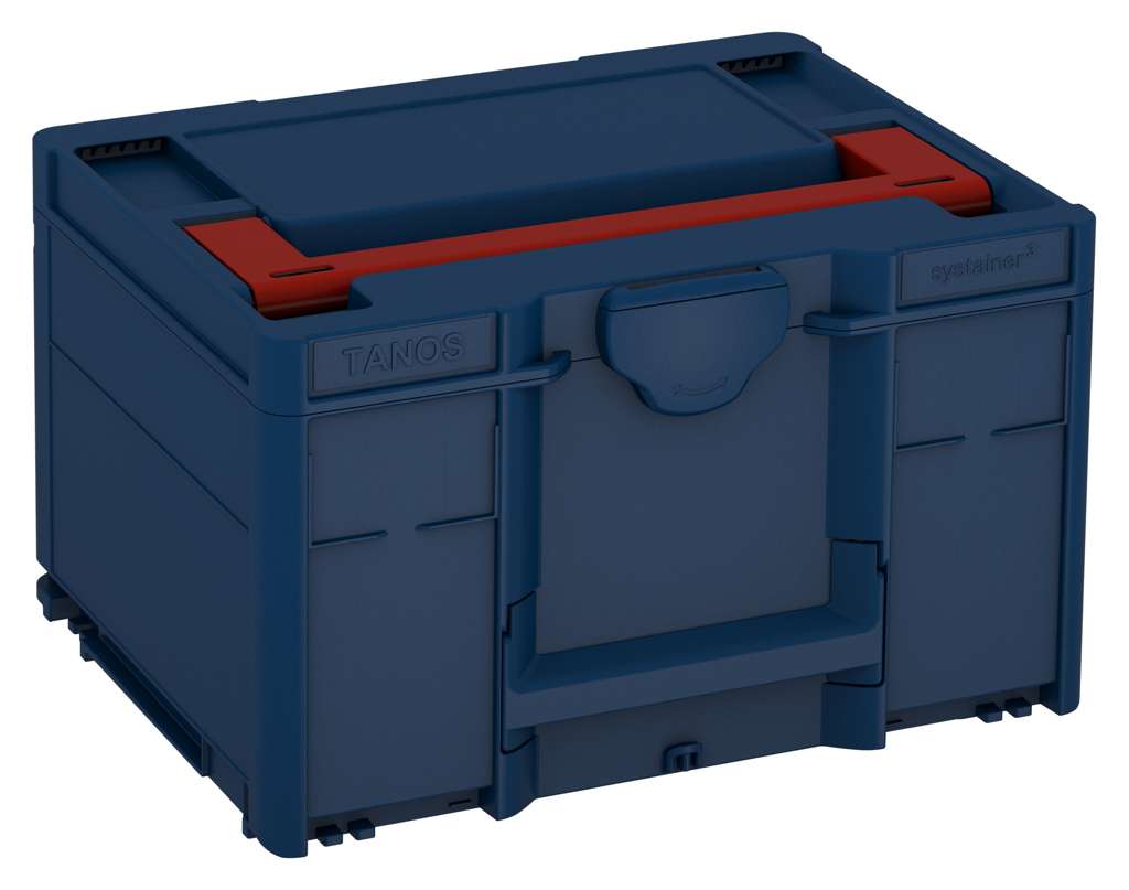 Systainer³ M 237, Sapphire Blue with Carmine Red lid handle