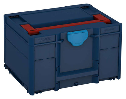 Systainer³ M 237, Sapphire Blue with Carmine Red lid handle and Sky Blue catches