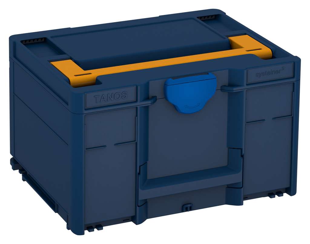 Systainer³ M 237, Sapphire Blue with Daffodil Yellow lid handle and Signal Blue catches